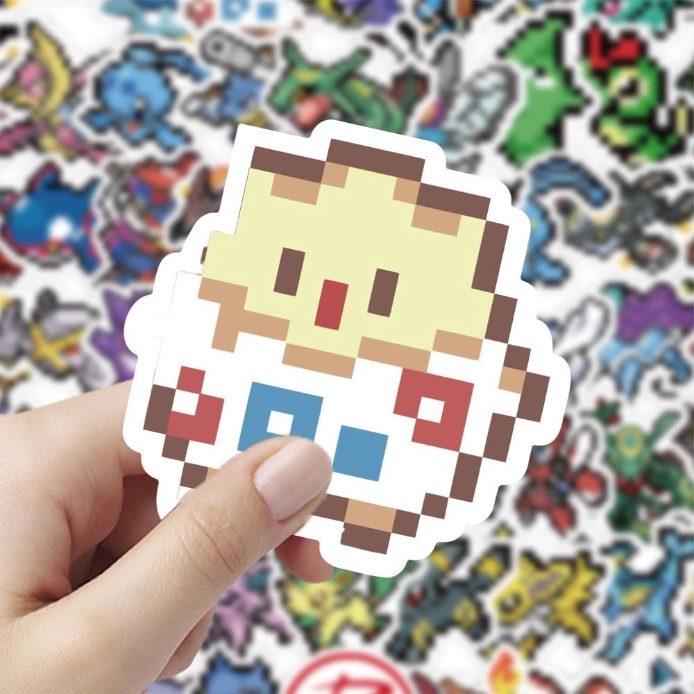 60Pcs Pixel Pokémon Stickers C - огляд і ціна Tablet Cute Accessories