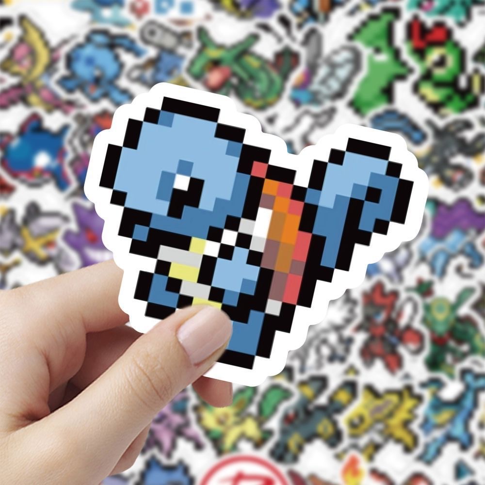 60Pcs Pixel Pokémon Stickers C - огляд і ціна Tablet Cute Accessories