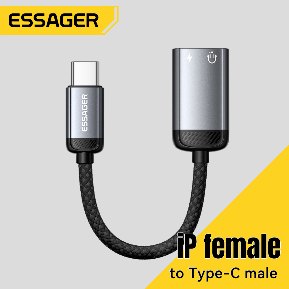 Essager Type C Audio Adapter C - огляд і ціна Wired Earphone Lightning