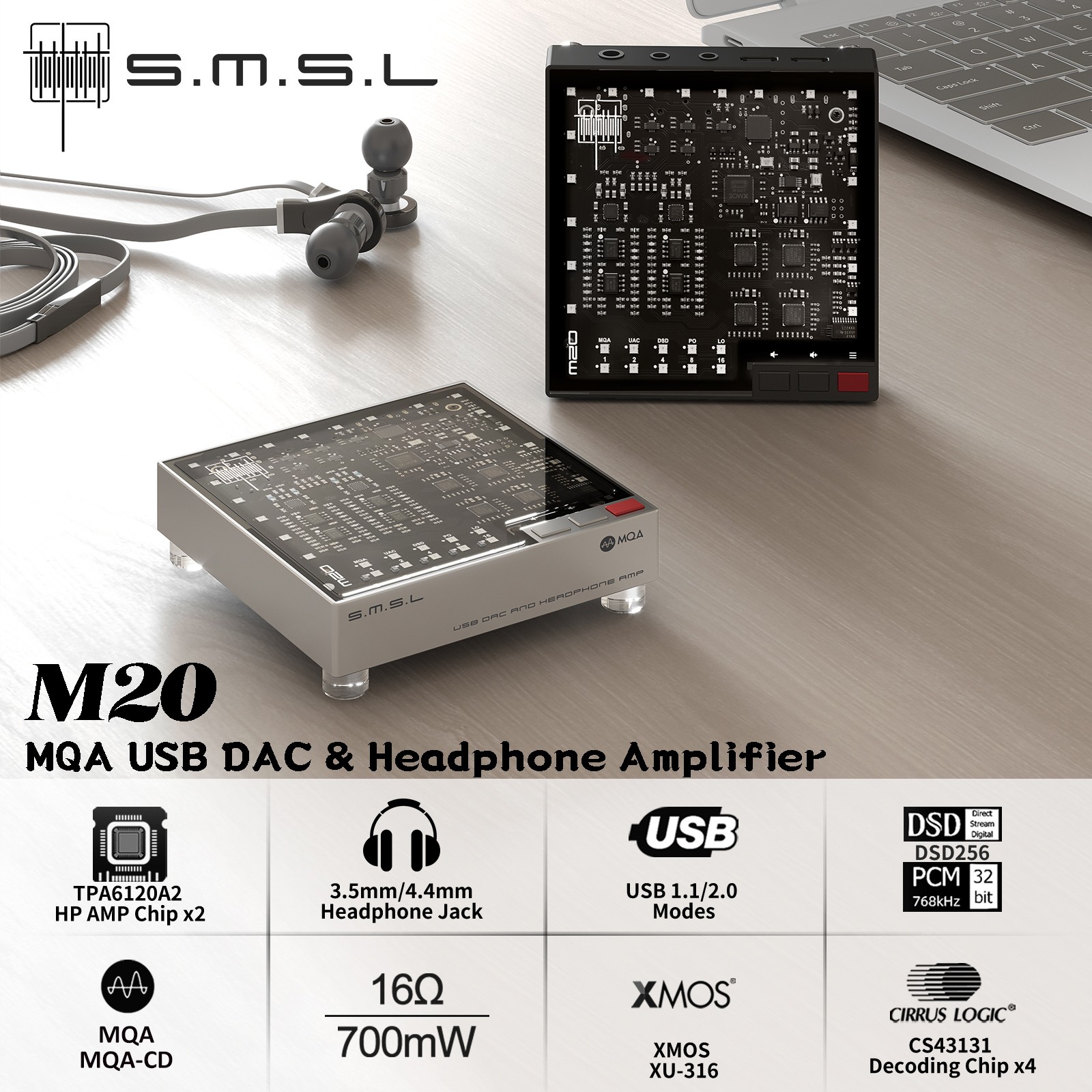 SMSL M20 Hi-Res Gaming Audio D - огляд і ціна Android Tablet Gaming Accessories
