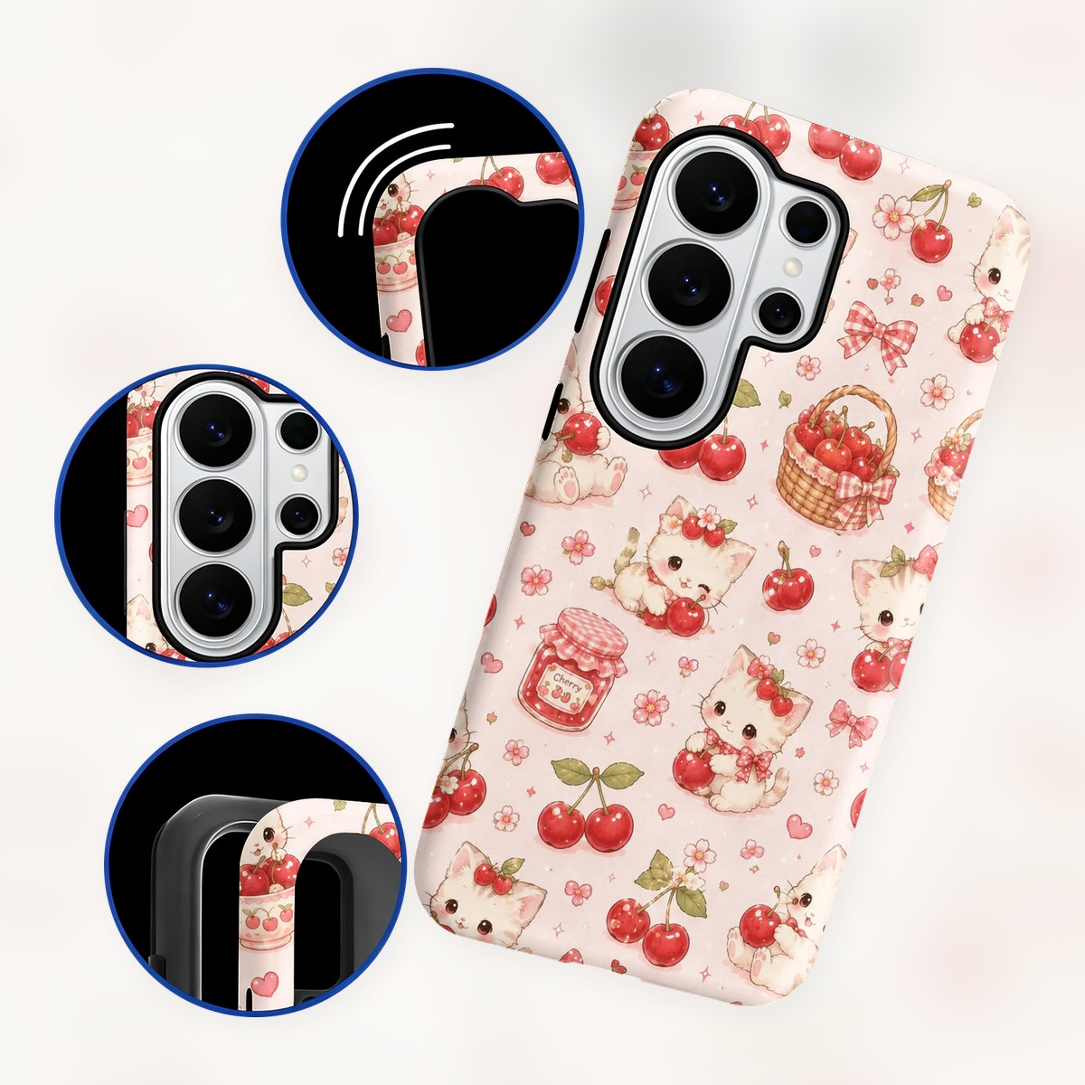 Cute Kitten Cherry Pattern 2-i - огляд і ціна Samsung Galaxy S24