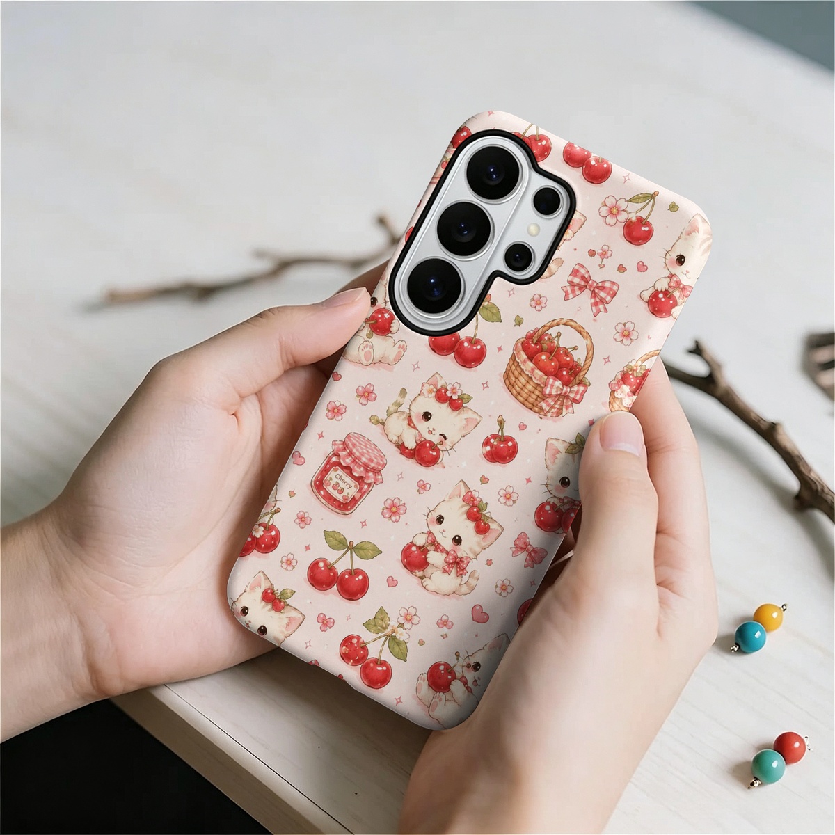Cute Kitten Cherry Pattern 2-i - огляд і ціна Samsung Galaxy S24