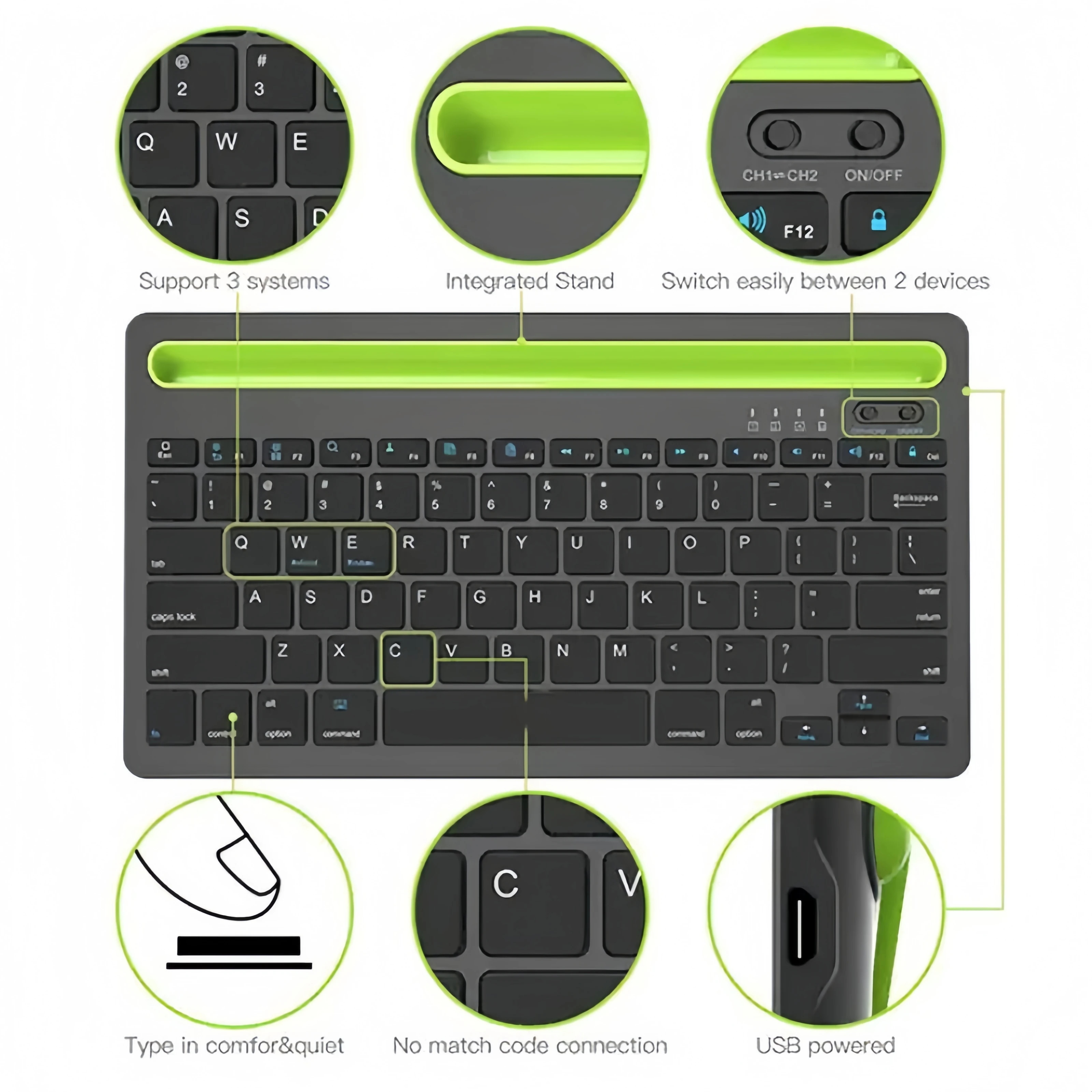 Bluetooth Wireless Keyboard Mi - огляд і ціна Android Tablet Gaming Accessories